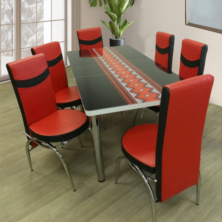 Set Masa extensibila & 6 Scaune - Etno