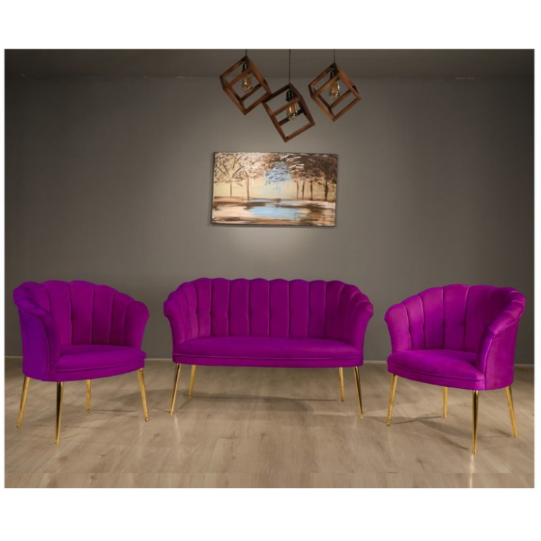 Set Canapea & 2 Fotolii - Lavanda