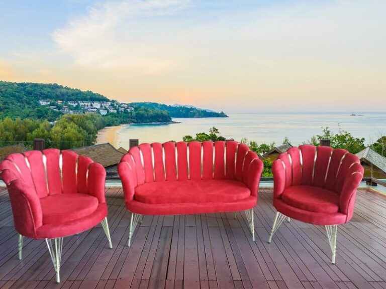 Set Canapea & 2 Fotolii - Rose Gold