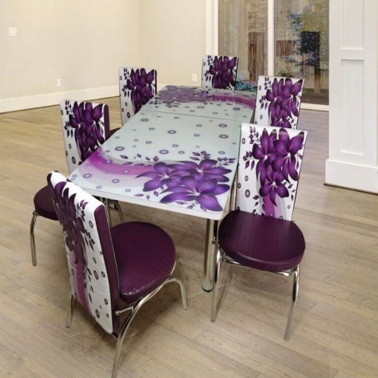 Set Masa extensibila & 6 Scaune - Hibiscus