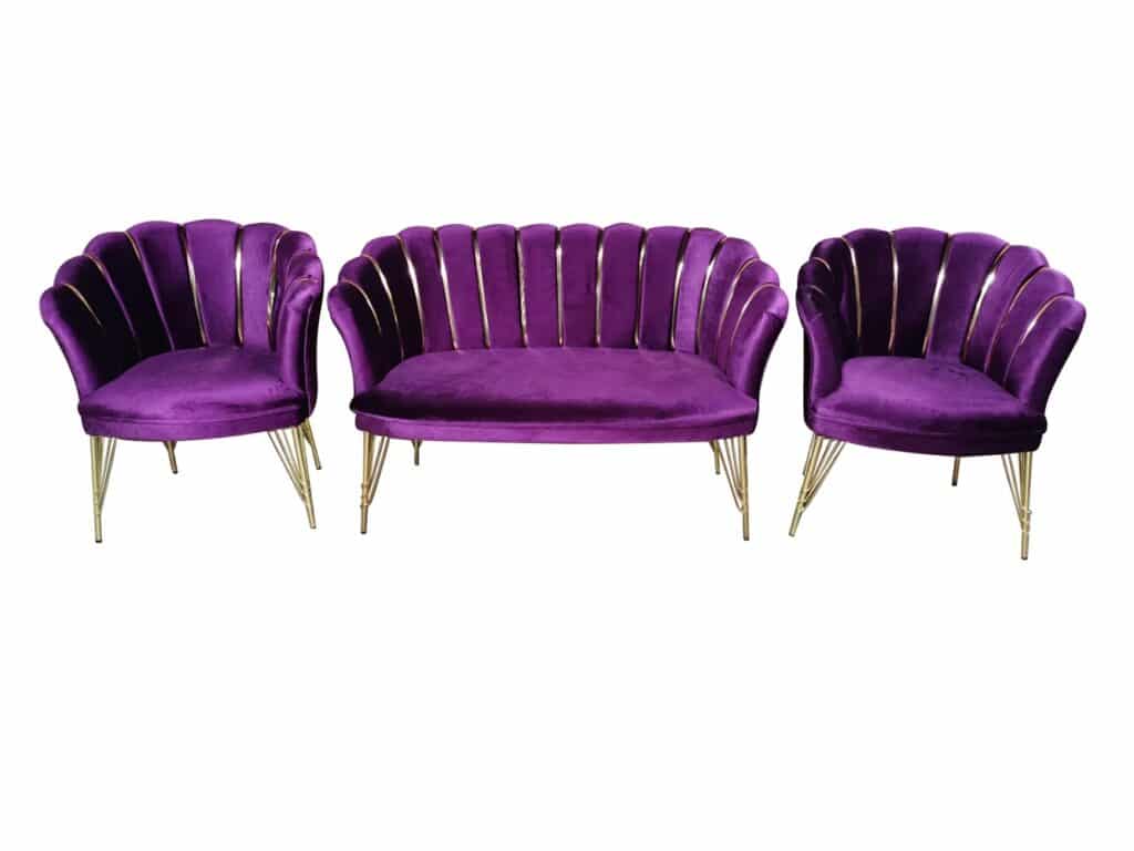 Set Canapea & 2 Fotolii - Purple — cadrul 1