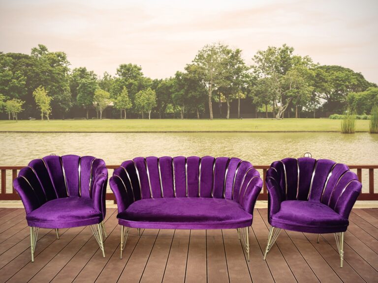 Set Canapea & 2 Fotolii - Purple