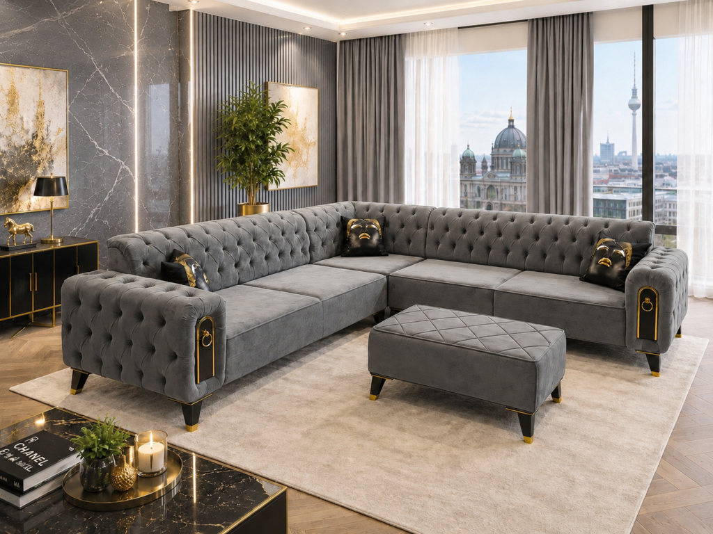 Coltar Chesterfield Gray — cadrul 2