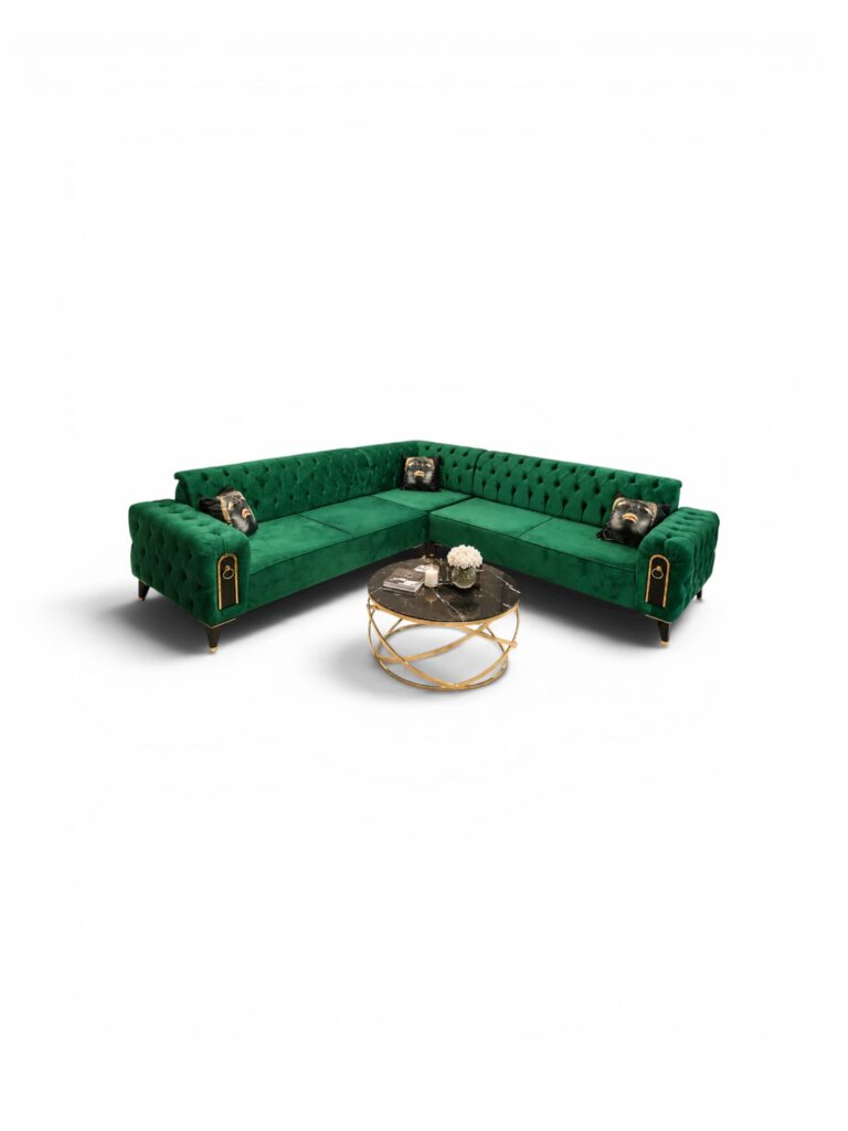 Coltar Chesterfield Smarald — cadrul 1