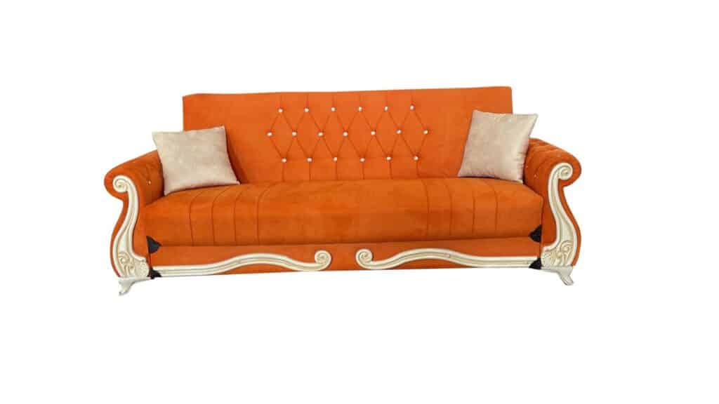Canapea Extensibila cu Lada - Orange — cadrul 1