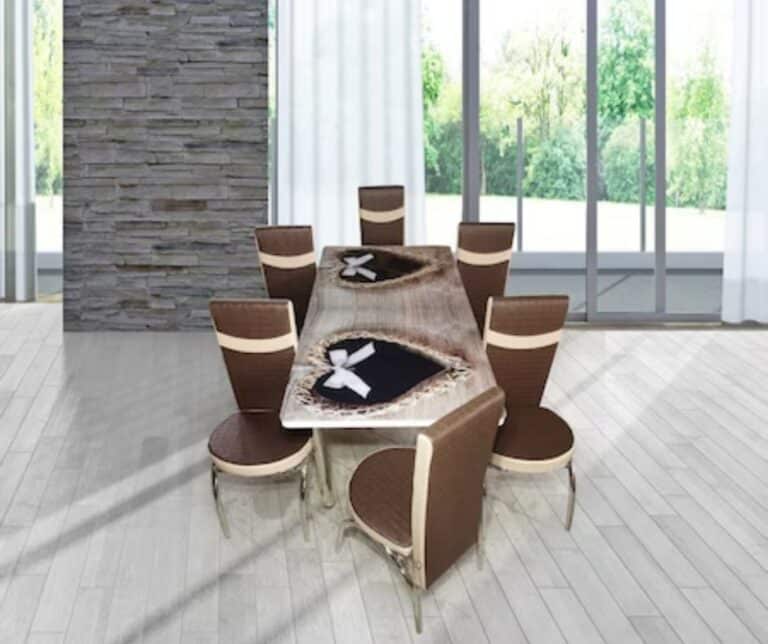 Set Masa extensibila & 6 Scaune - Hearts