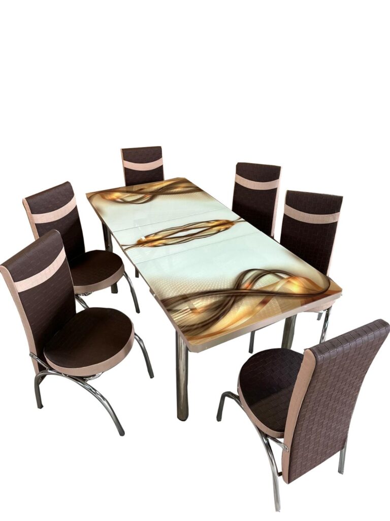 Set Masa extensibila & 6 Scaune - Brown Dream — cadrul 1