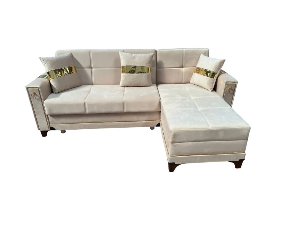 Coltar Extensibil cu Lada - Beige — cadrul 1