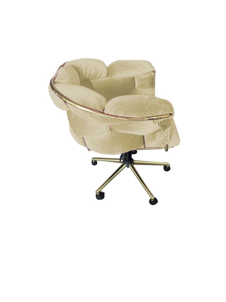Fotoliu cu roti - Bubble Beige — cadrul 3