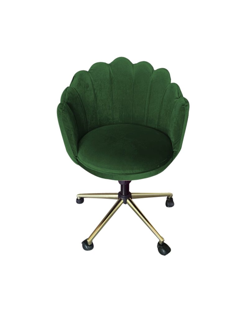 Fotoliu cu roti - Classic Verde Satin — cadrul 1