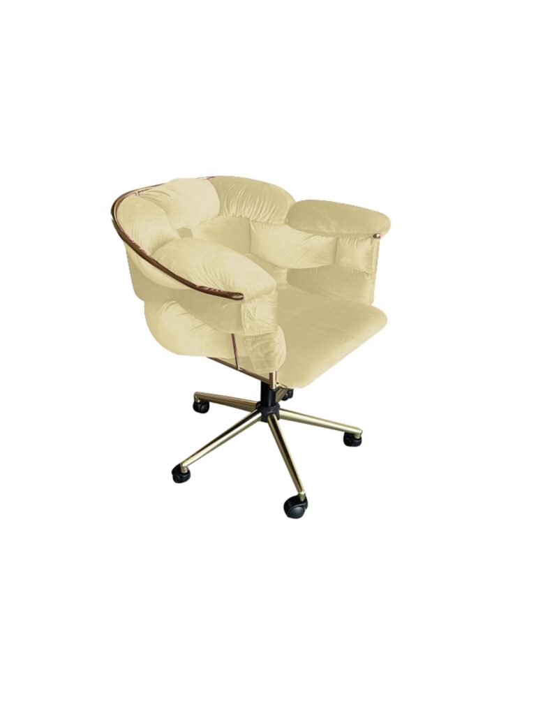 Fotoliu cu roti - Bubble Beige — cadrul 4