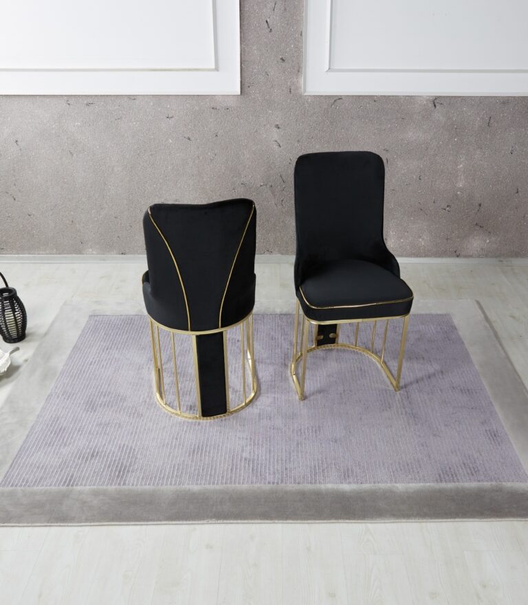 Set 2 Scaune Velvet - Carbune