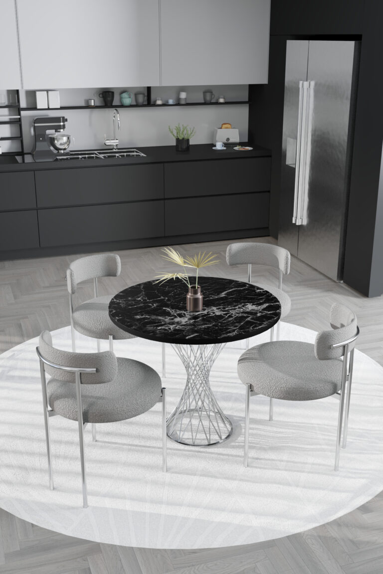 Monaco White - Gri/Negru