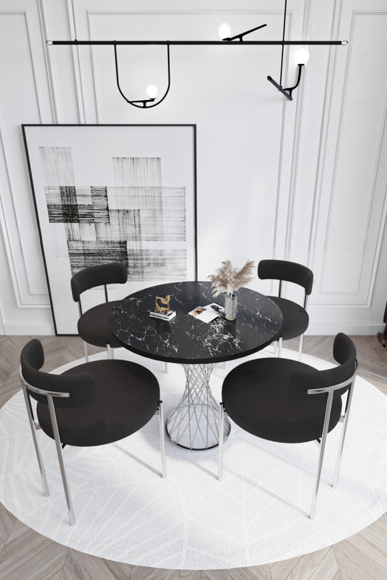 Monaco White - Negru/Negru