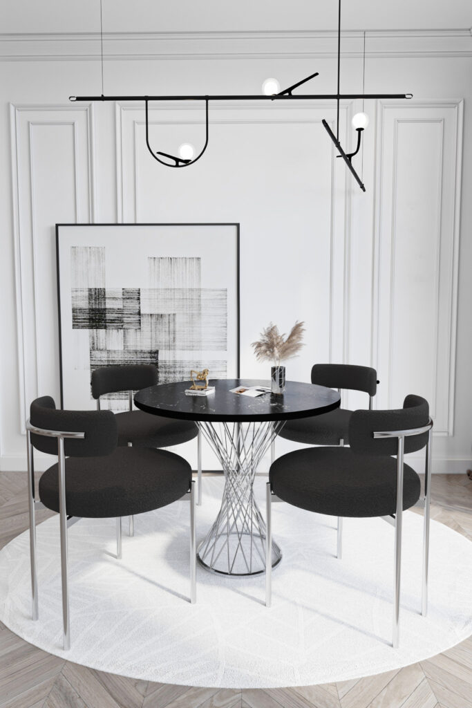 Monaco White - Negru/Negru — cadrul 1