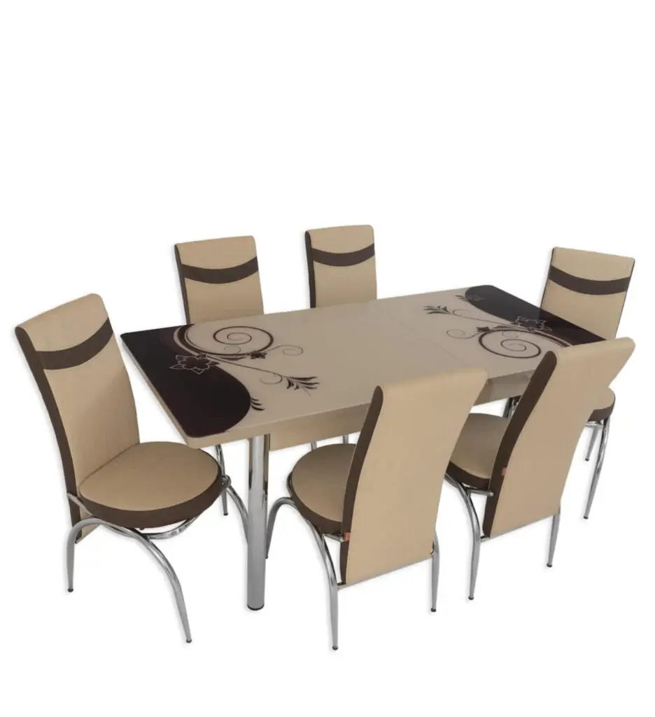 Set Masa extensibila & 6 Scaune - Cafe Art — cadrul 1