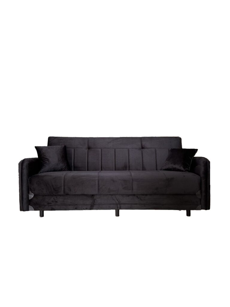 Canapea Extensibila 3 locuri - Negru — cadrul 1