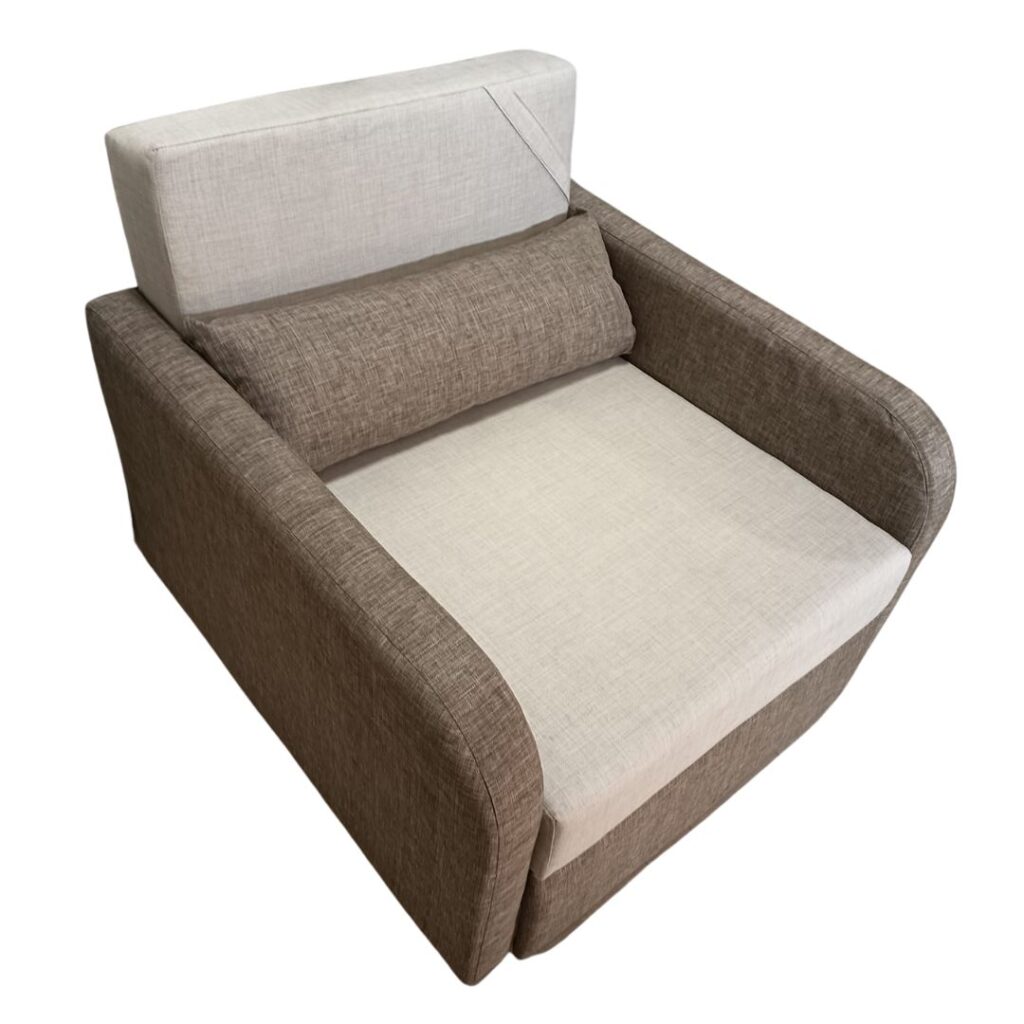 Fotoliu Extensibil cu depozitare - Beige/Sand — cadrul 4