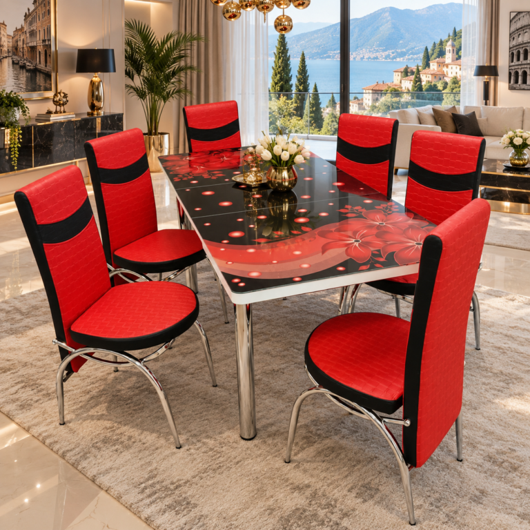 Set Masa extensibila & 6 Scaune - Red Nova