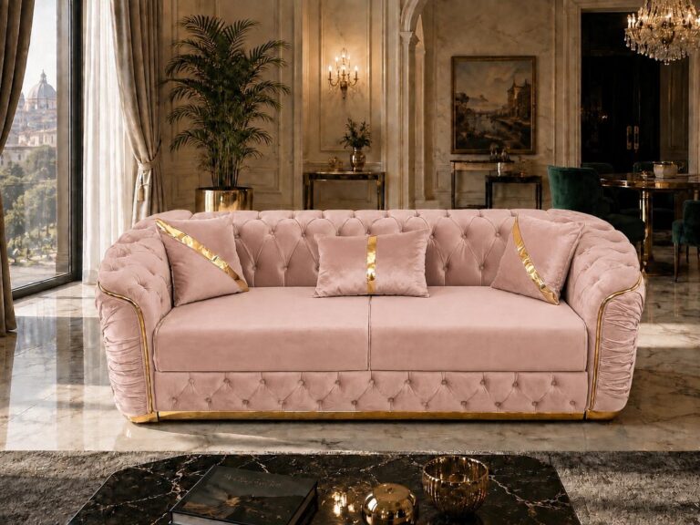 Canapea Extensibila Premium - Rose